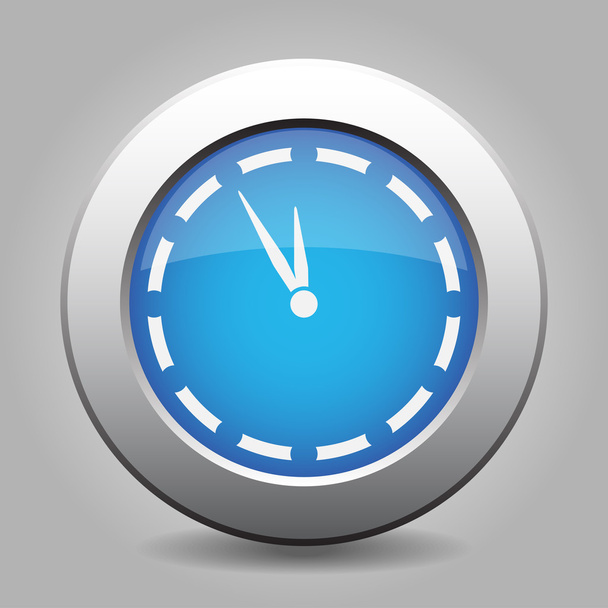bottone in metallo blu con orologio last minute
 - Vettoriali, immagini