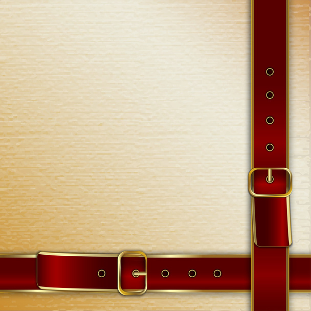Belts with buckle - Vector, Image