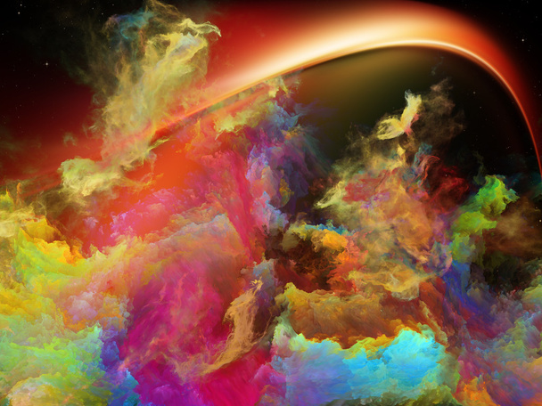 Illusies van ruimte Nebula - Foto, afbeelding