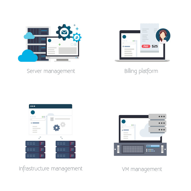 Software Solutions for Hosting Providers - Vector, Image