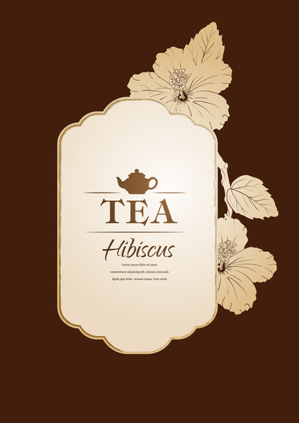 Hibiscus tea. vector illustration. carcade - Vector, Image