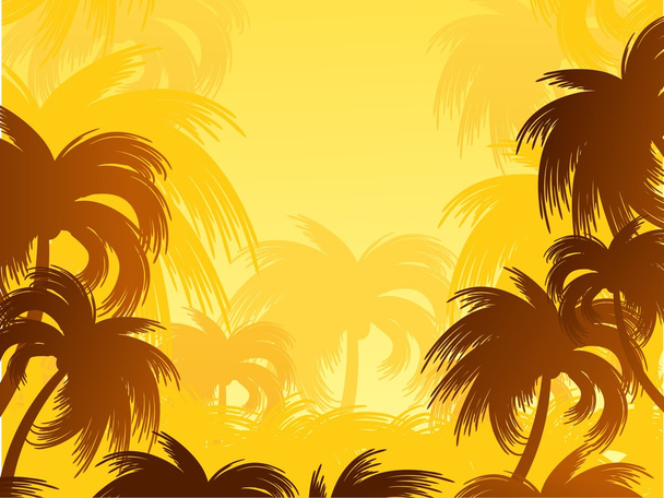 paisaje con palmeras
. - Vector, Imagen