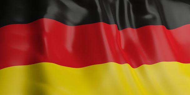 3D рендеринг флага Германии
 - Фото, изображение