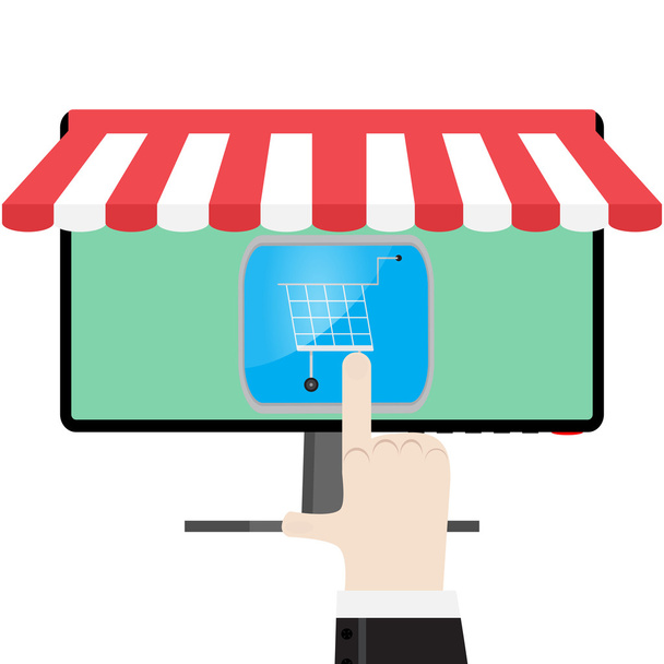 Online shop or store - Vector, Image