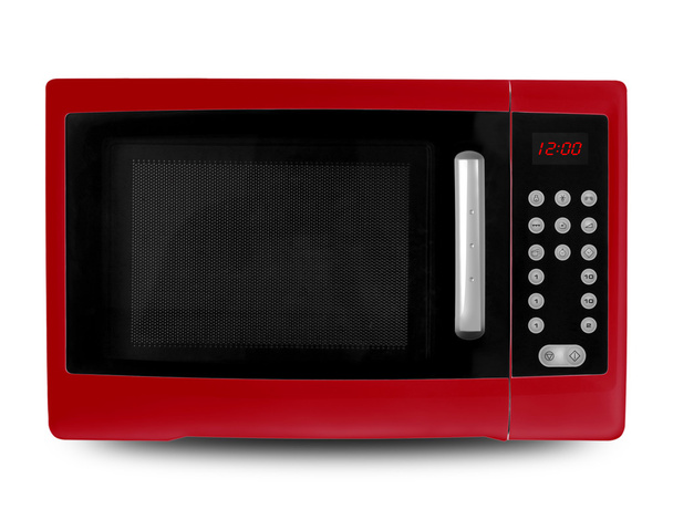 Háztartási gépek - piros mikrohullámú sütő - Fotó, kép