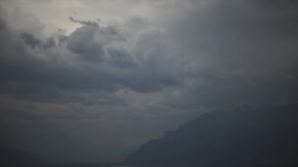 Wolken im Zeitraffer. Berglandschaft - Filmmaterial, Video