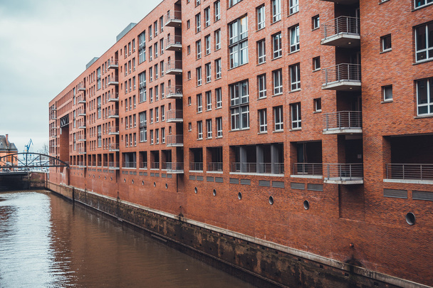 Red brick port warehouses, Speicherstadt - Foto, Imagen