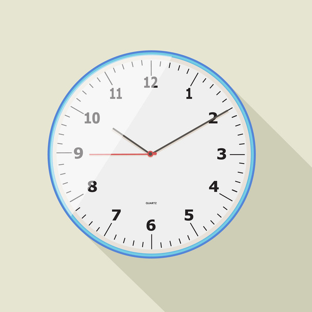 Clock flat icon vector illustration - Διάνυσμα, εικόνα