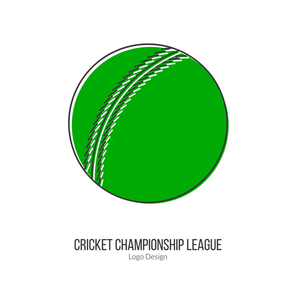 Diseño del logo del juego de cricket sport
 - Vector, Imagen