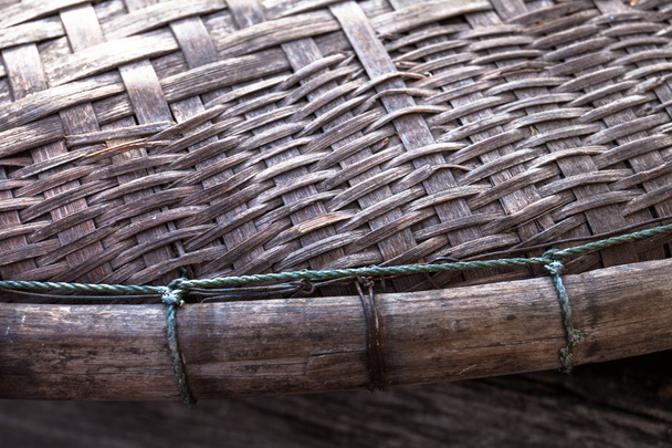 Vintage gewebter Bambus - Foto, Bild
