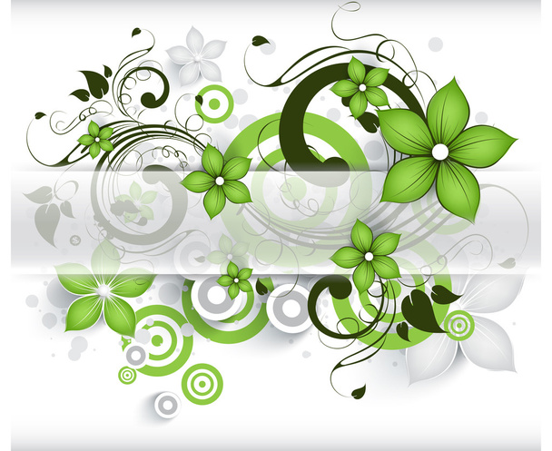 Abstract floral background - Vector, afbeelding