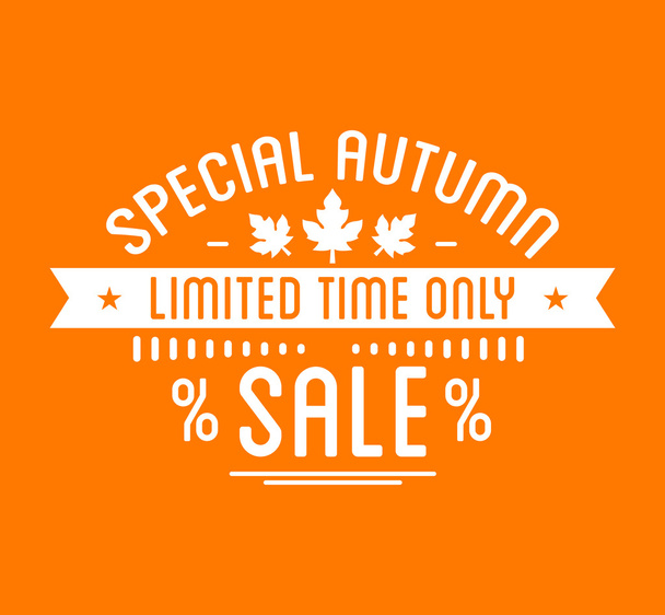 Autumn sale Logotype  - ベクター画像