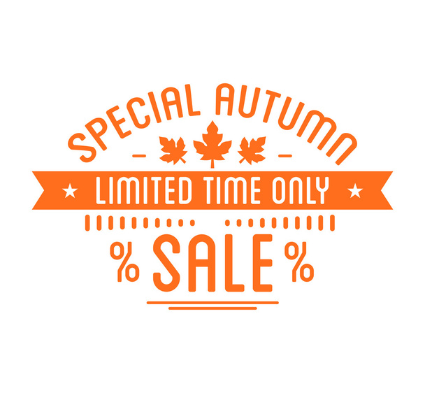 Autumn sale Logotype  - Vecteur, image