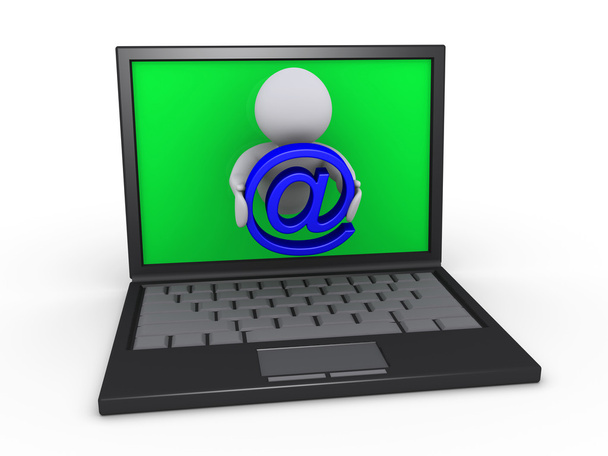 Надсилання електронної пошти через ноутбук
 - Фото, зображення