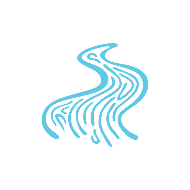 ベクトル川の抽象的なシンボルです。抽象的な - ベクター画像