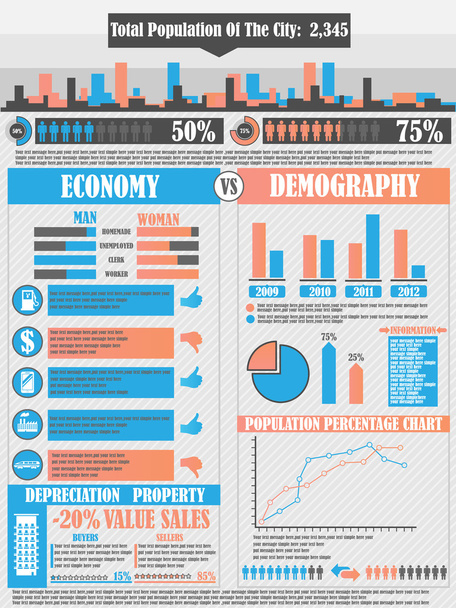 INFOGRAPHICS CITY - Vector, Image