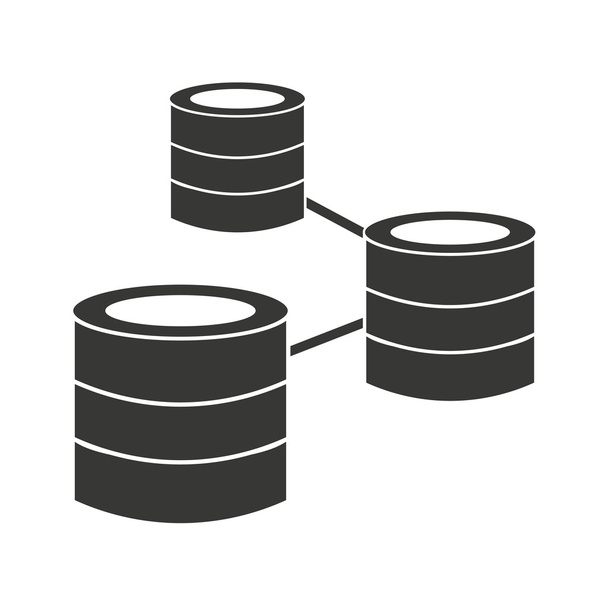ikona disku serveru datového úložiště - Vektor, obrázek