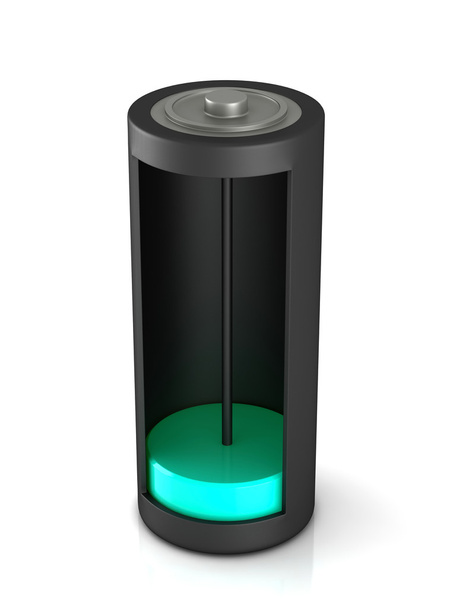 3D rendering. Battery load icon - Photo, image