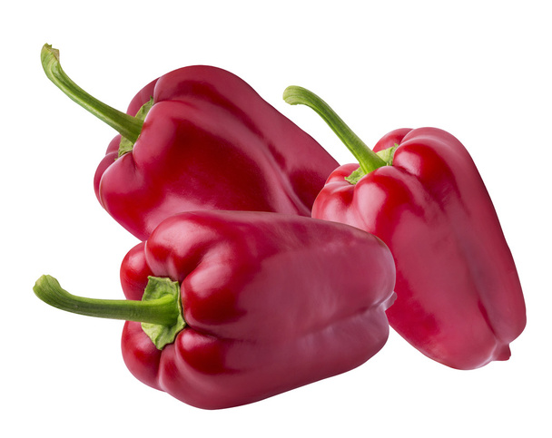 sladká paprika, izolované na bílém  - Fotografie, Obrázek