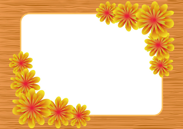 Frame made of a lot of flowers - Фото, зображення
