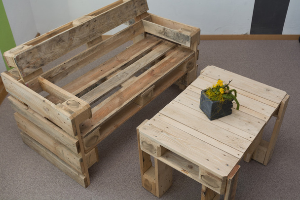 rustic living room furniture - Upcycling - Photo, Image