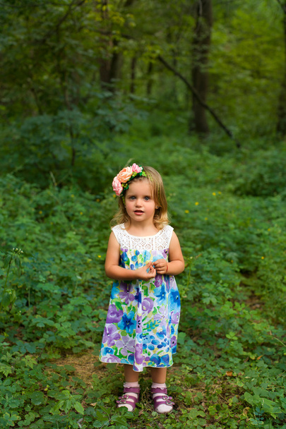 πορτρέτο ενός νεαρού κοριτσιού σχετικά με τη φύση - Φωτογραφία, εικόνα