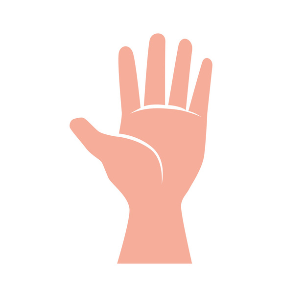 Gesture with fingers. Human hand design. Vector graphic - Vetor, Imagem