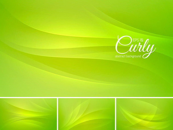Curly abstract background - Vector, Imagen