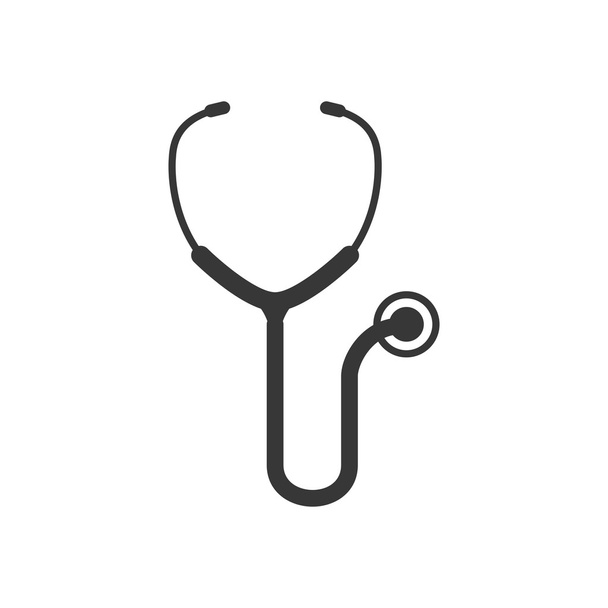 Stetoskooppi-ikoni. Lääketiede ja terveydenhuolto. Vektorigrafiikka
 - Vektori, kuva