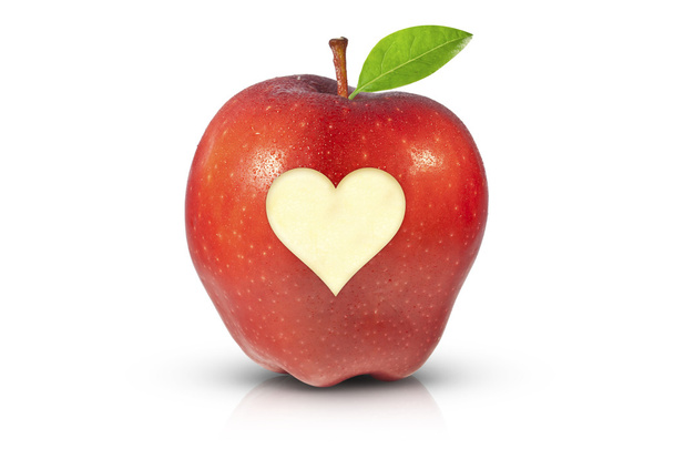 czerwone jabłko dla zdrowia - Zdjęcie, obraz