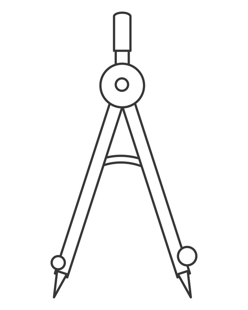 měření ikona kompasu - Vektor, obrázek