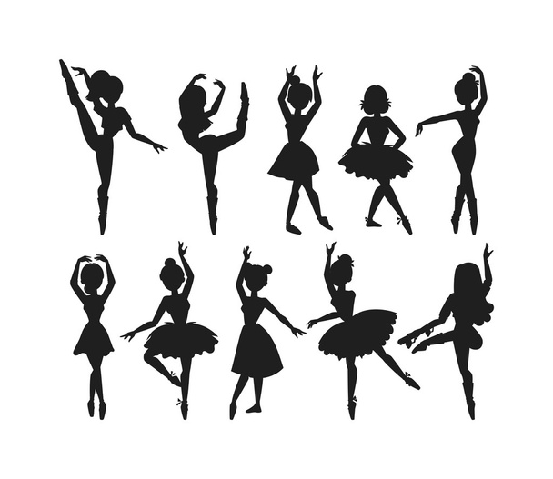 Μπαλαρίνα χορευτής διάνυσμα κορίτσι - Διάνυσμα, εικόνα