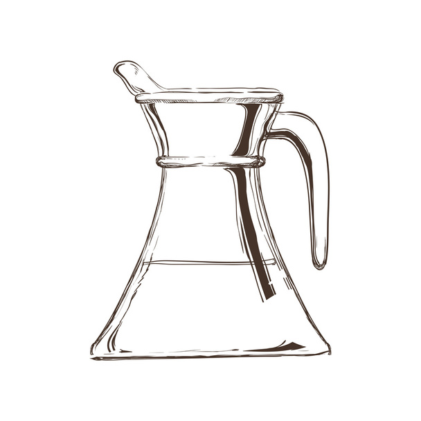 Glass jar icon. Drink design. Vector graphic - Vetor, Imagem
