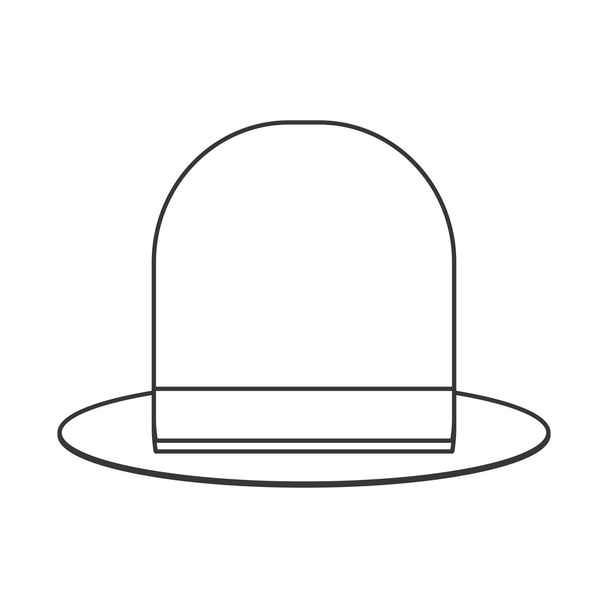 ikona kapelusz retro - Wektor, obraz