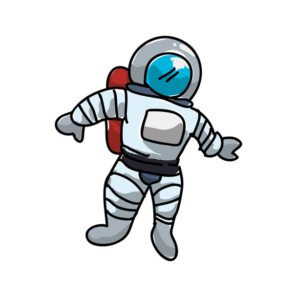 Astronaut icon. Science and space design. Vector graphic - Vector, Image