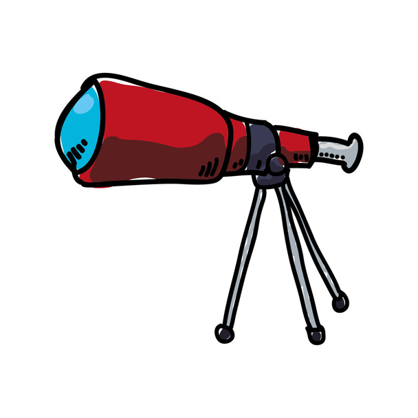 Telescope icon. Science and space design. Vector graphic - Vector, Image