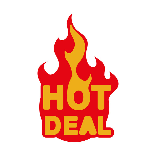 Hot deal icon. Label esign. Vector graphic - Vector, Image