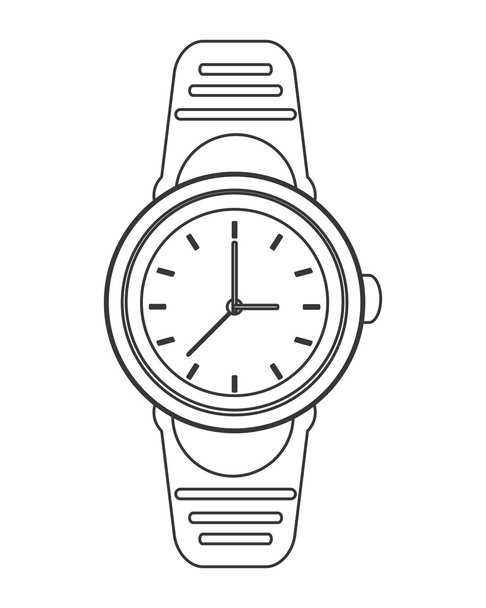 Ikone der analogen Uhr - Vektor, Bild