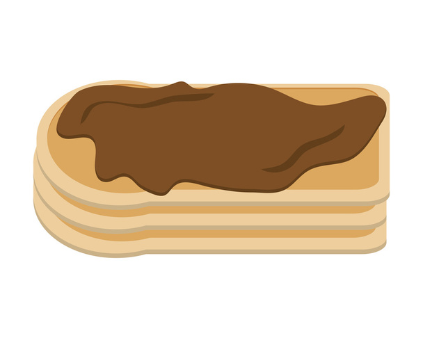 kenyér szelet ikonja - Vektor, kép