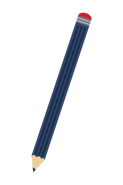 pencil with eraser icon - Vector, Image