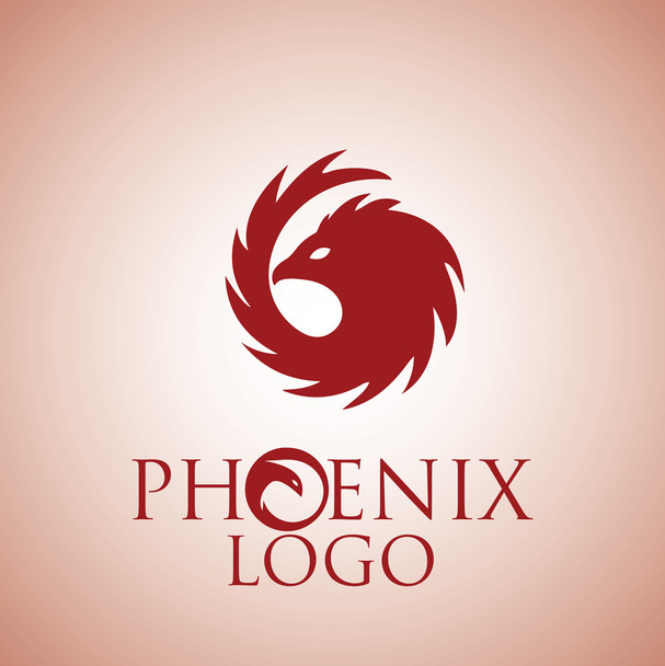 phoenix logo design - Vector, Image