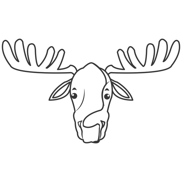 икона одного лося
 - Вектор,изображение