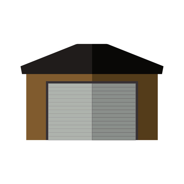 Ícone da garagem. Reparação e design de casa. Gráfico vetorial
 - Vetor, Imagem