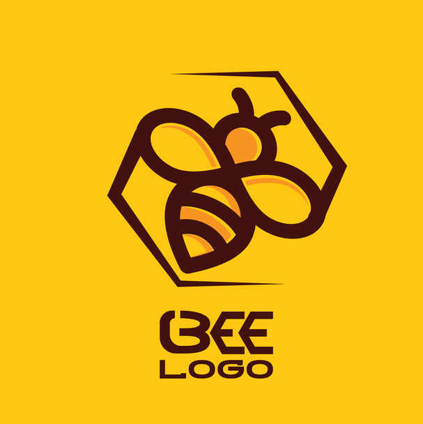 Pszczoła Logo Design - Wektor, obraz