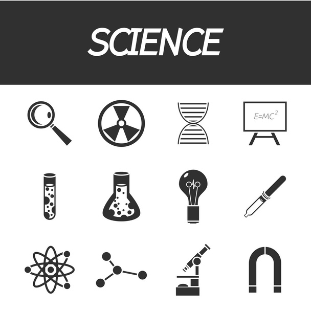 Wissenschaftssymbole gesetzt - Vektor, Bild