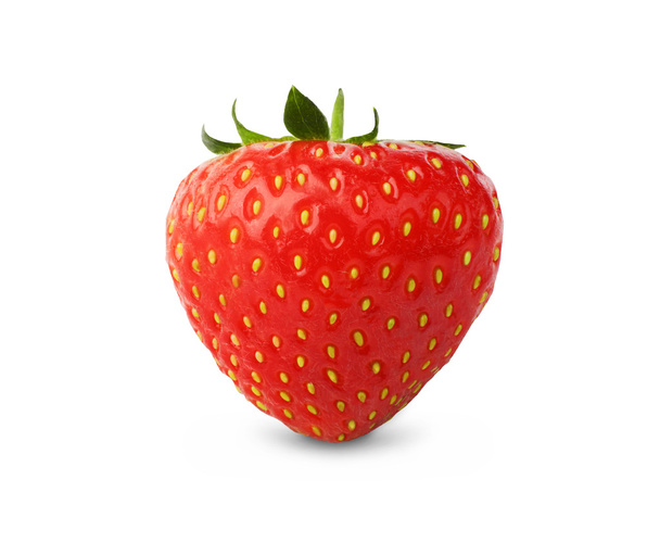 φρέσκα ώριμα φράουλα closeup που απομονώνονται σε λευκό φόντο - Φωτογραφία, εικόνα