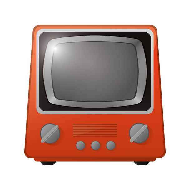 retro classic tv icon - Vector, Image