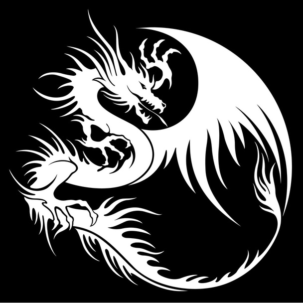 Dragon illustration object - Vector, imagen