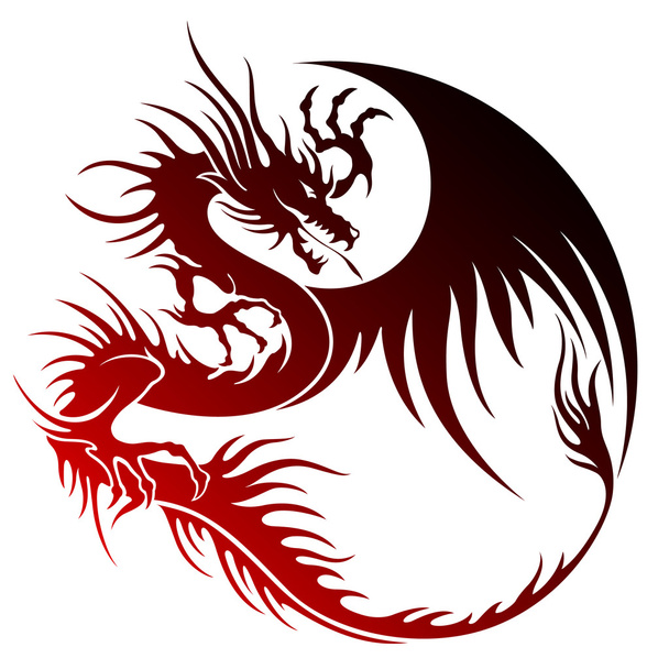Dragon illustration object - Vector, Imagen