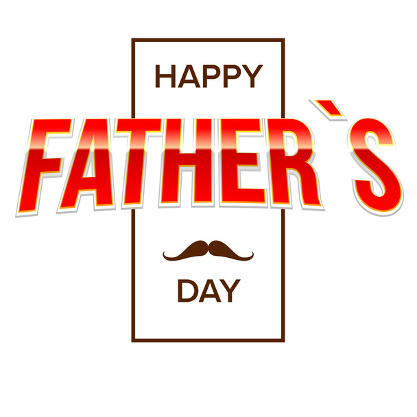 Boldog Apák napja világos betűk - Vektor, kép